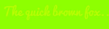 Image with Font Color B7FC00 and Background Color 8DFF00
